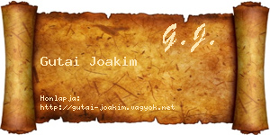 Gutai Joakim névjegykártya